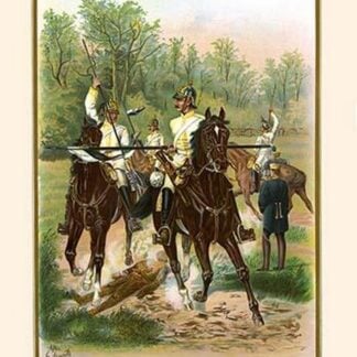 Lance exercises 7th Regiment Magdeburg Cuirassiers by G. Arnold