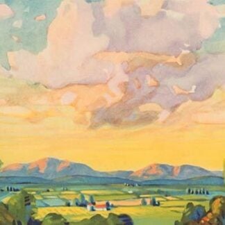 Landscape and Summer Clouds