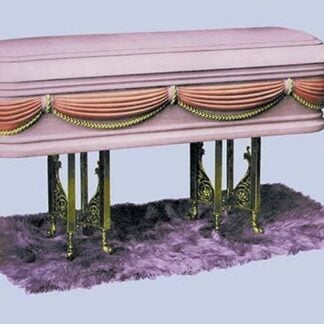 Lavender Draped Casket