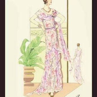 Layered Summer Dress in Flower Print by Atelier Bachwitz