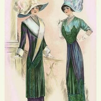 Le Costume Royals: Ladies in Blue and Green