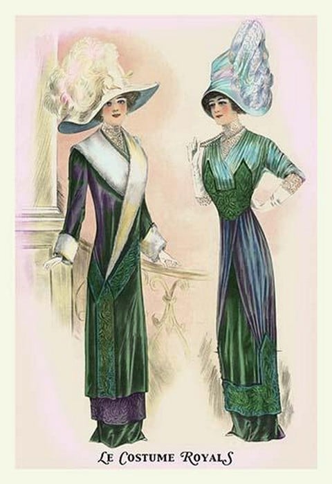 Le Costume Royals: Ladies in Blue and Green