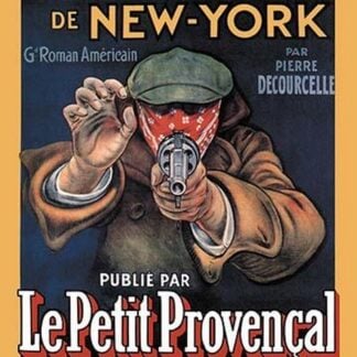 Les Mysteres de New York French Silent Movie Poster by Charles Tichon
