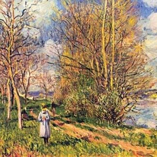 Les Petits Pres au Printemps by Alfred Sisley
