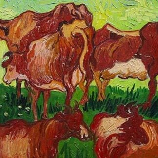 Les Vaches by Vincent van Gogh