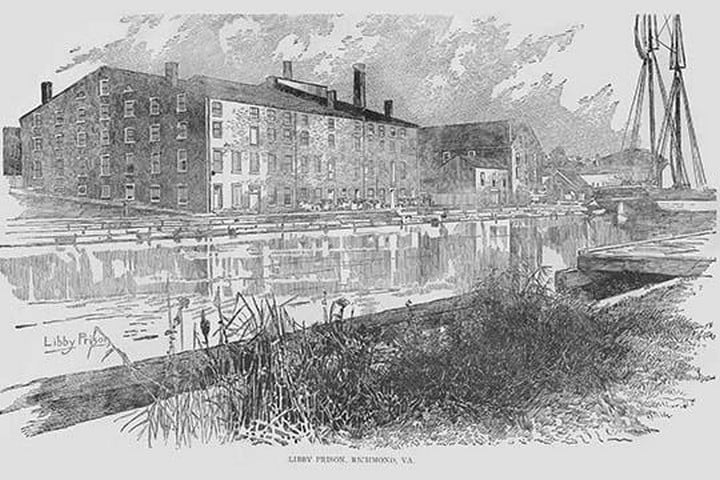 Libby Prison - River View by Frank Leslie