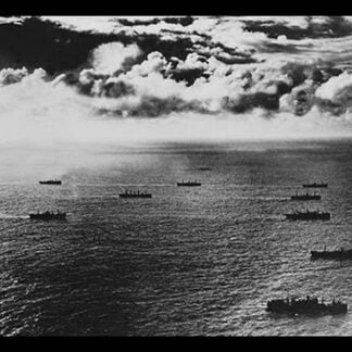Liberty Ships in Convoy by U.S. Navy