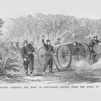 Lieutenant Greble Carried dead form the Field at Great Bethel by Frank Leslie