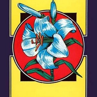 Lily Flower Broom Label