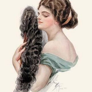 Lips That Were Curled for Kisses by Harrison Fisher