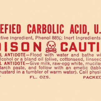 Liquefied Carbolic Acid U.S.P. - Poison Caution