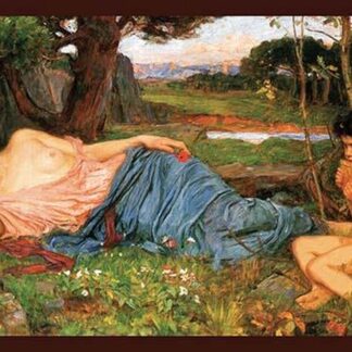 Listing to My Sweet Pipings by John William Waterhouse