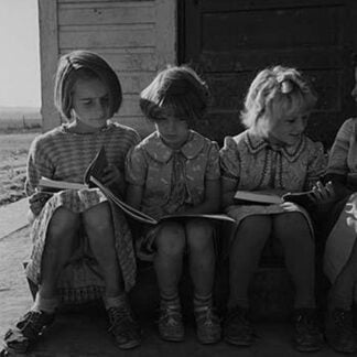 Little Girls Read their Lessons by Dorothea Lange #2