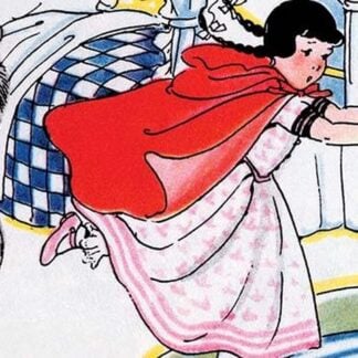 Little Red Riding Hood Chased by the Wolf by Julia Letheld Hahn