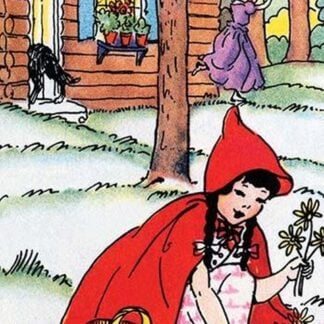 Little Red Riding Hood Picks Flowers by Julia Letheld Hahn