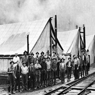 Logging Camp by Darius Kinsey
