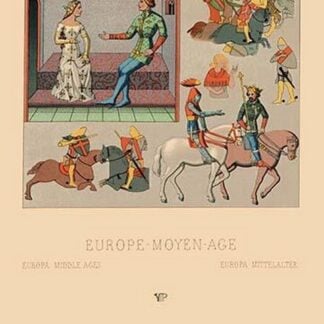 Love and War in Thirteenth Century Europe by Auguste Racinet