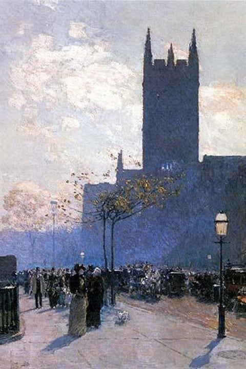 Lower Fifth Avenue by Frederick Childe Hassam