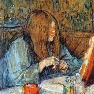 Madam Poupoule on the Toilet by Henri de Toulouse-Lautrec