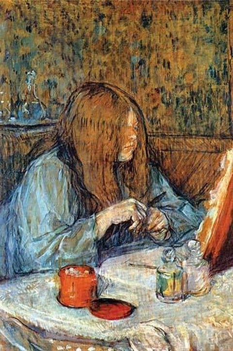 Madam Poupoule on the Toilet by Henri de Toulouse-Lautrec