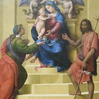 Madonna and Child Enthroned with Saints Mary Magdalene and John the Baptist by Giuliano di Piero di Simone Bugiardini
