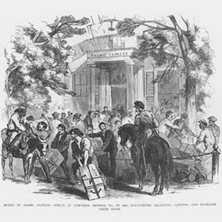 Mail picked up at Adams Express at Fort Monroe by Frank Leslie