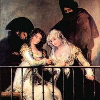 Majas on a Balcony by Francisco de Goya