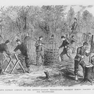 Making Fascines & Gabions for BreastWorks by Frank Leslie