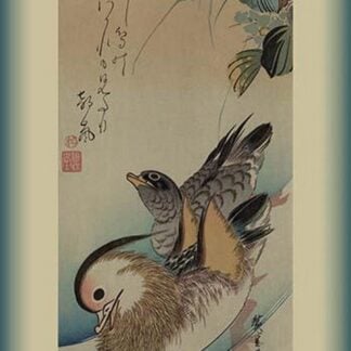Mandarin ducks by Utagawa Hiroshige