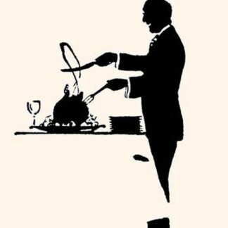 Manservant Carves a Turkey by Maxfield Parrish