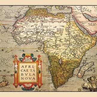 Map of Africa by Abraham Ortelius