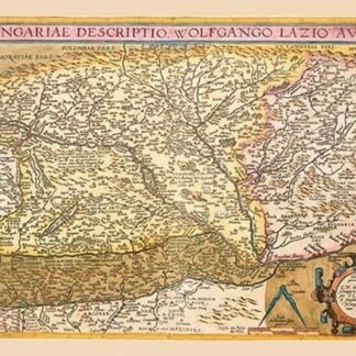 Map of Eastern Europe #2 by Abraham Ortelius