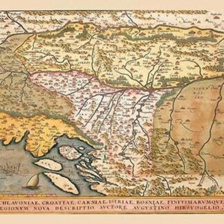 Map of Eastern Europe #3 by Abraham Ortelius