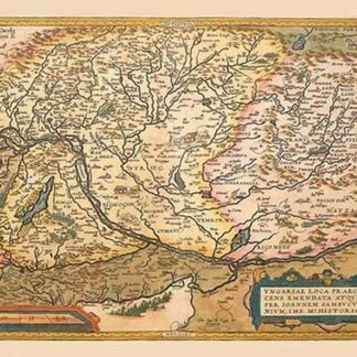 Map of Eastern Europe by Abraham Ortelius