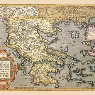 Map of Greece by Abraham Ortelius
