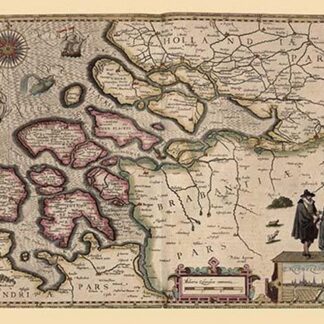 Map of Holland by Pieter van den Keere