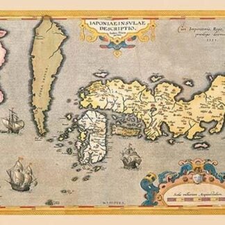 Map of Japan by Abraham Ortelius