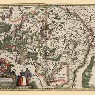 Map of Luxembourg by Pieter van den Keere