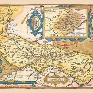 Map of Middle East by Abraham Ortelius
