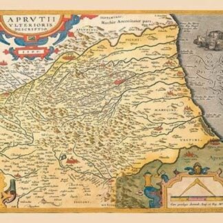 Map of Northeastern Italy by Abraham Ortelius