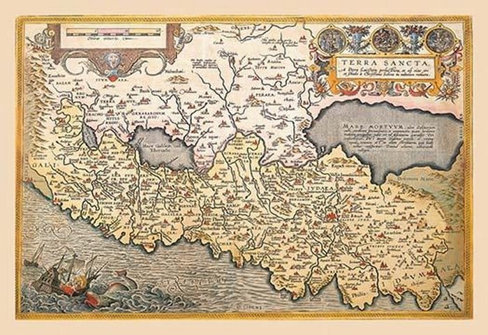 Map of Northern Italy by Abraham Ortelius