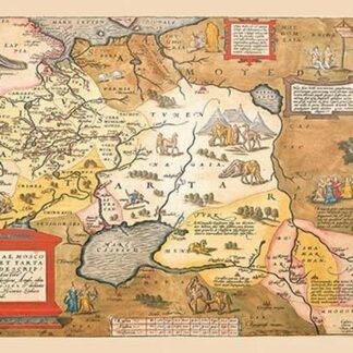 Map of Russia by Abraham Ortelius