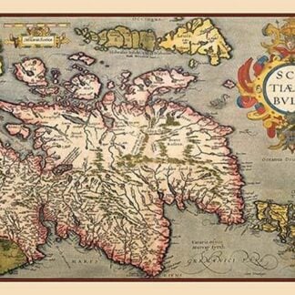 Map of Scotland by Abraham Ortelius