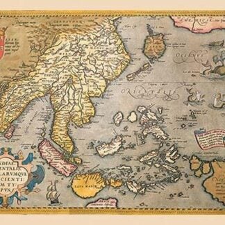 Map of South East Asia by Abraham Ortelius
