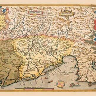 Map of Southern Europe by Abraham Ortelius