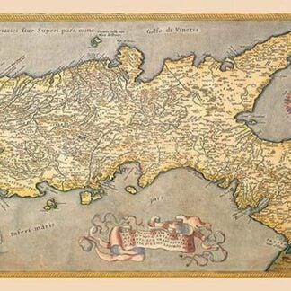 Map of Southern Italy by Abraham Ortelius