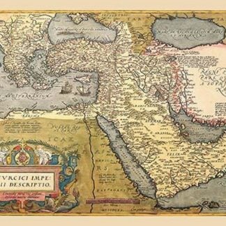 Map of The Middle East by Abraham Ortelius
