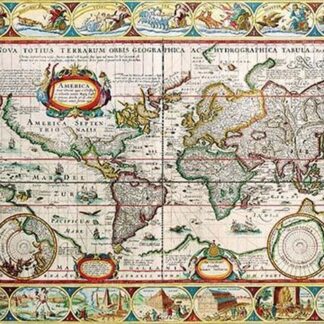 Map of the Americas by Pieter van den Keere