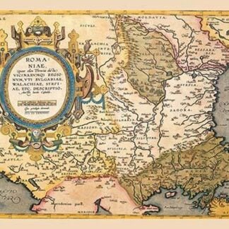 Map of the Balkans by Abraham Ortelius