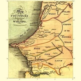 Map of the Countries Inhabited by the Wolofs